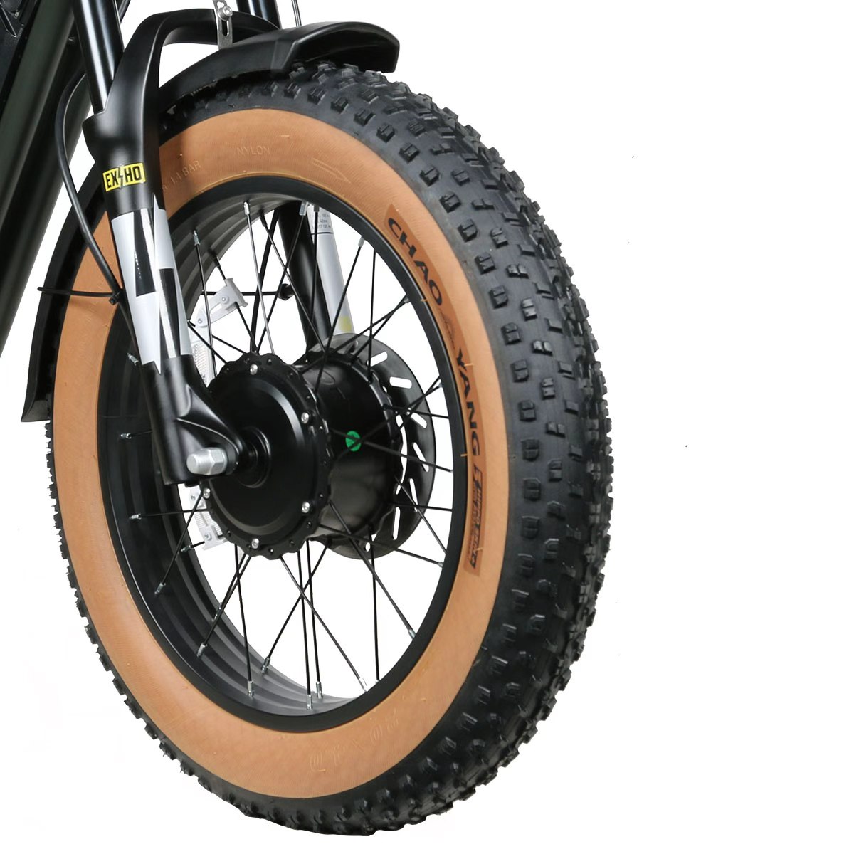 The Pilot G/S front wheel, mid-ride at golden hour